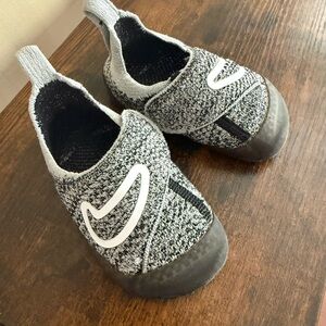 Nike Kids Black and Gray Slip-On Sneakers